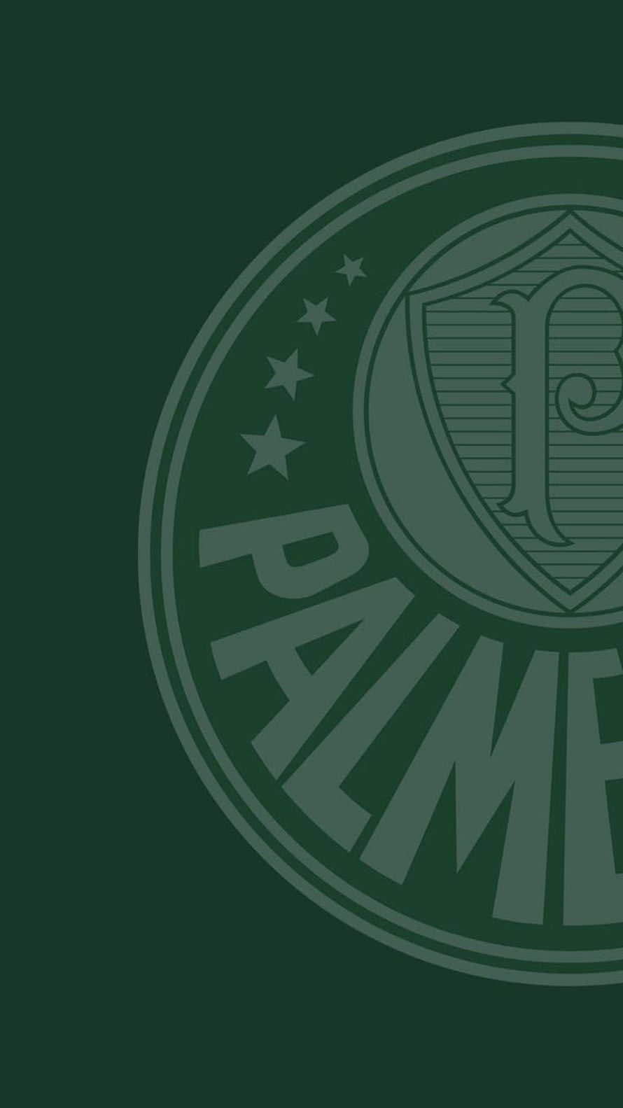 Palmeiras Football Club Emblem on Dark Green Background HD phone wallpaper