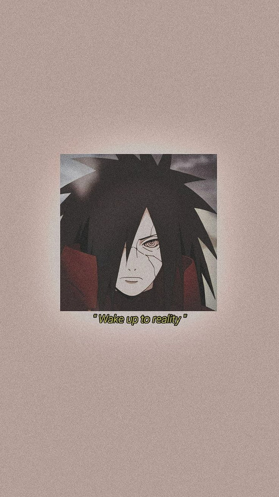 Madara Uchiha Anime Portrait With Akatsuki Cloak And Quote Text HD phone wallpaper
