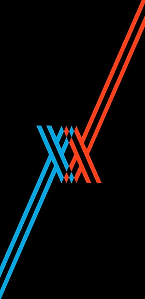 Darling in the FranXX Minimalist Geometric Logo Wallpaper HD phone wallpaper