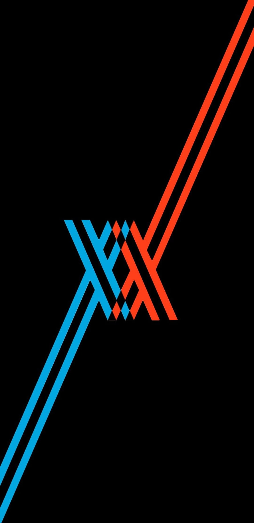 Darling in the FranXX Minimalist Geometric Logo Wallpaper HD phone wallpaper