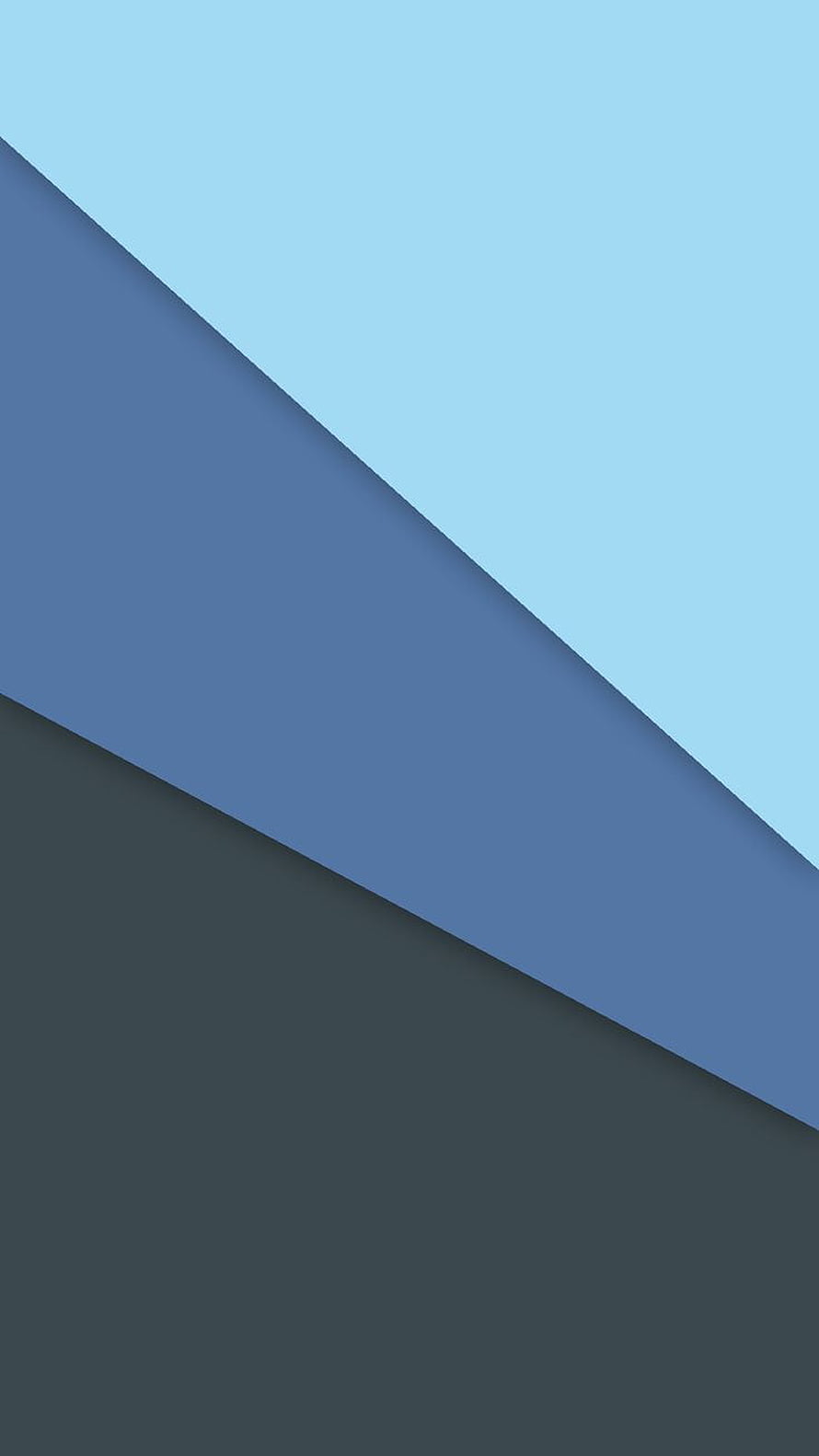 Minimalist Material Design Diagonal Geometric Wallpaper in Blue and Slate Tones HD phone wallpaper
