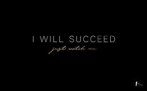 Minimalist Motivational Quote on Black Background with Gold Script Accent HD wallpaper