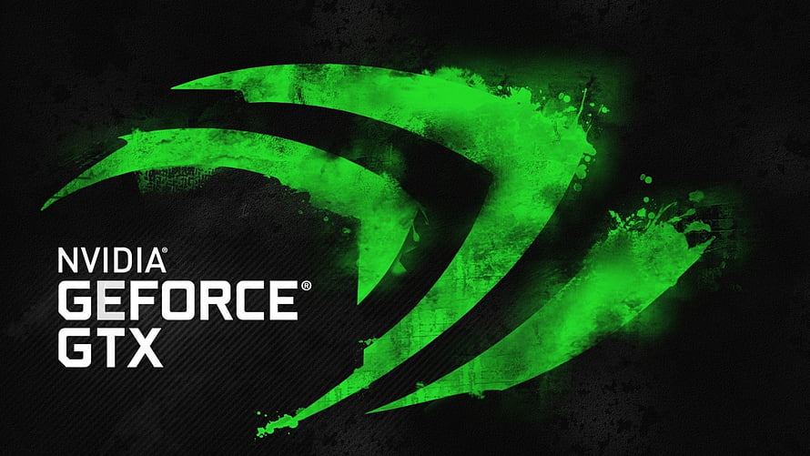 NVIDIA GeForce GTX Green Logo on Dark Grunge Background HD wallpaper