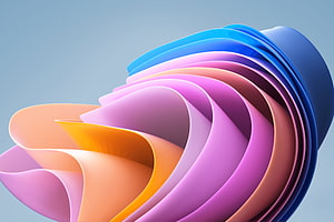 Windows 11 Default Abstract 3D Ribbon Wallpaper HD wallpaper