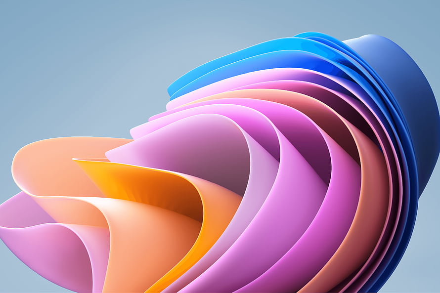 Windows 11 Default Abstract 3D Ribbon Wallpaper HD wallpaper