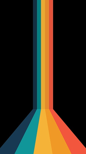 Minimalist Geometric Color Stripes on Black Background HD phone wallpaper