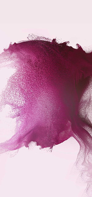 Abstract Magenta Ink Diffusion on Soft White Background HD phone wallpaper