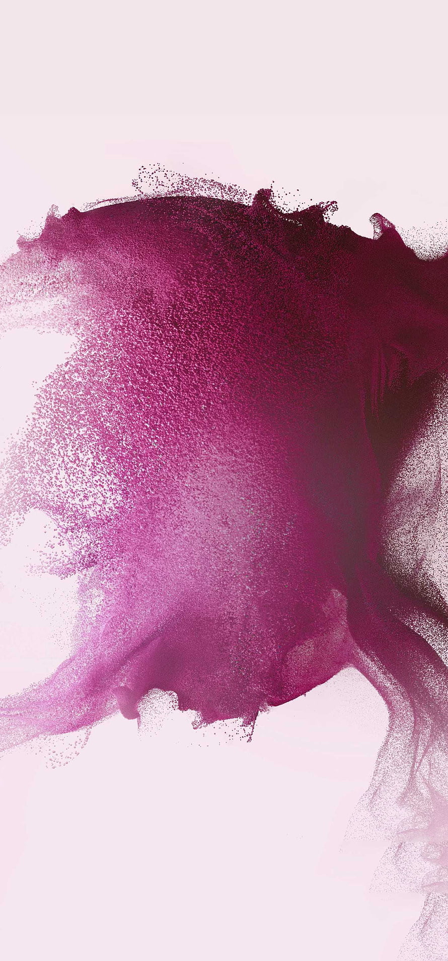 Abstract Magenta Ink Diffusion on Soft White Background HD phone wallpaper