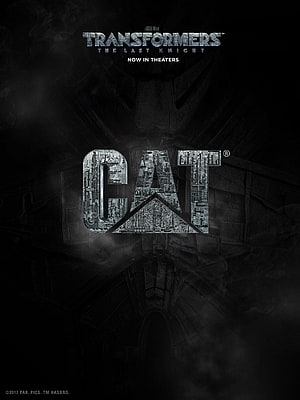 Transformers The Last Knight CAT Caterpillar Co-Branded Movie Poster HD phone wallpaper