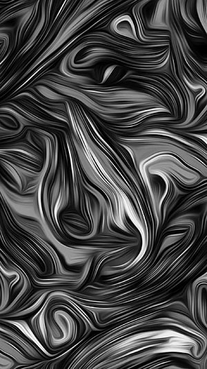 Monochrome Liquid Marble Swirl Abstract Flowing Pattern HD phone wallpaper