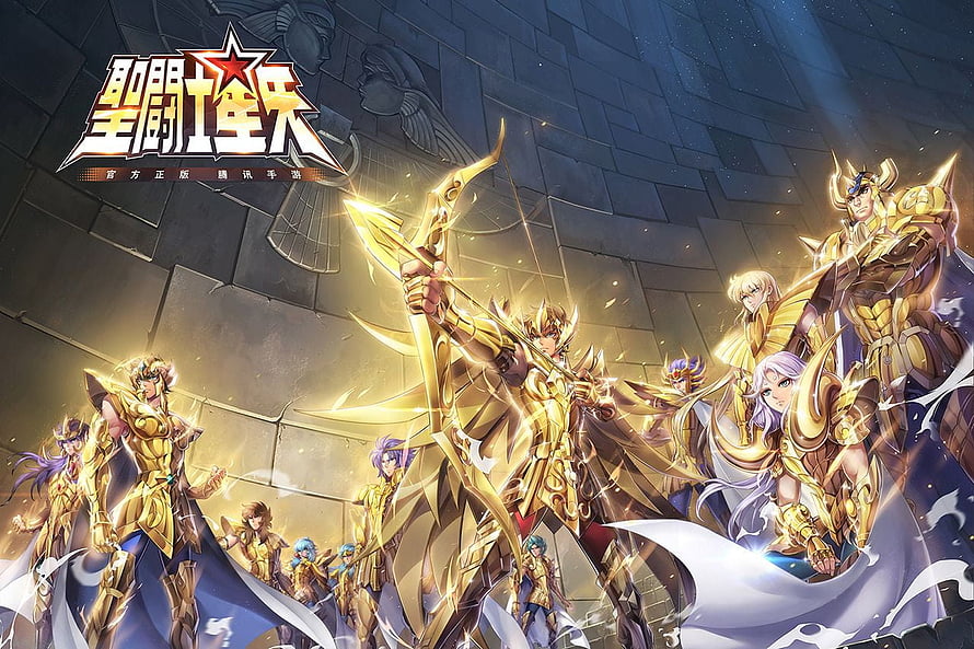 Saint Seiya Awakening Golden Saints Group Artwork HD wallpaper