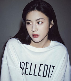 Go Yoon Jung Portrait in White Oversized Sweatshirt with Soft Studio Lighting HD phone wallpaper