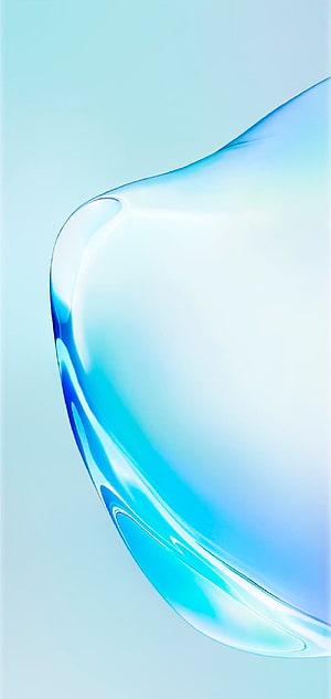 Samsung Galaxy Note 10 Default Blue Glass Abstract Wallpaper HD phone wallpaper