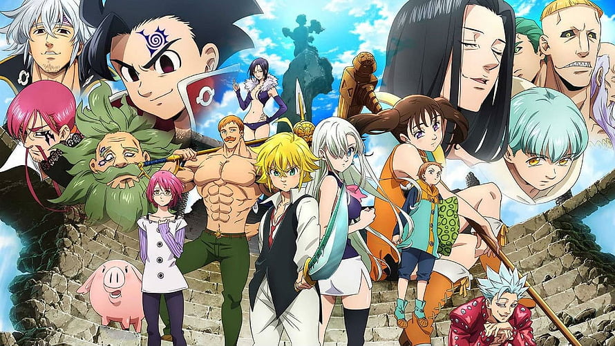 The Seven Deadly Sins: Wrath of the Gods Anime Character Group Art HD wallpaper