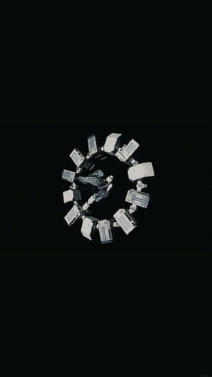 Interstellar Endurance Spaceship Minimalist Space Station Wallpaper HD phone wallpaper