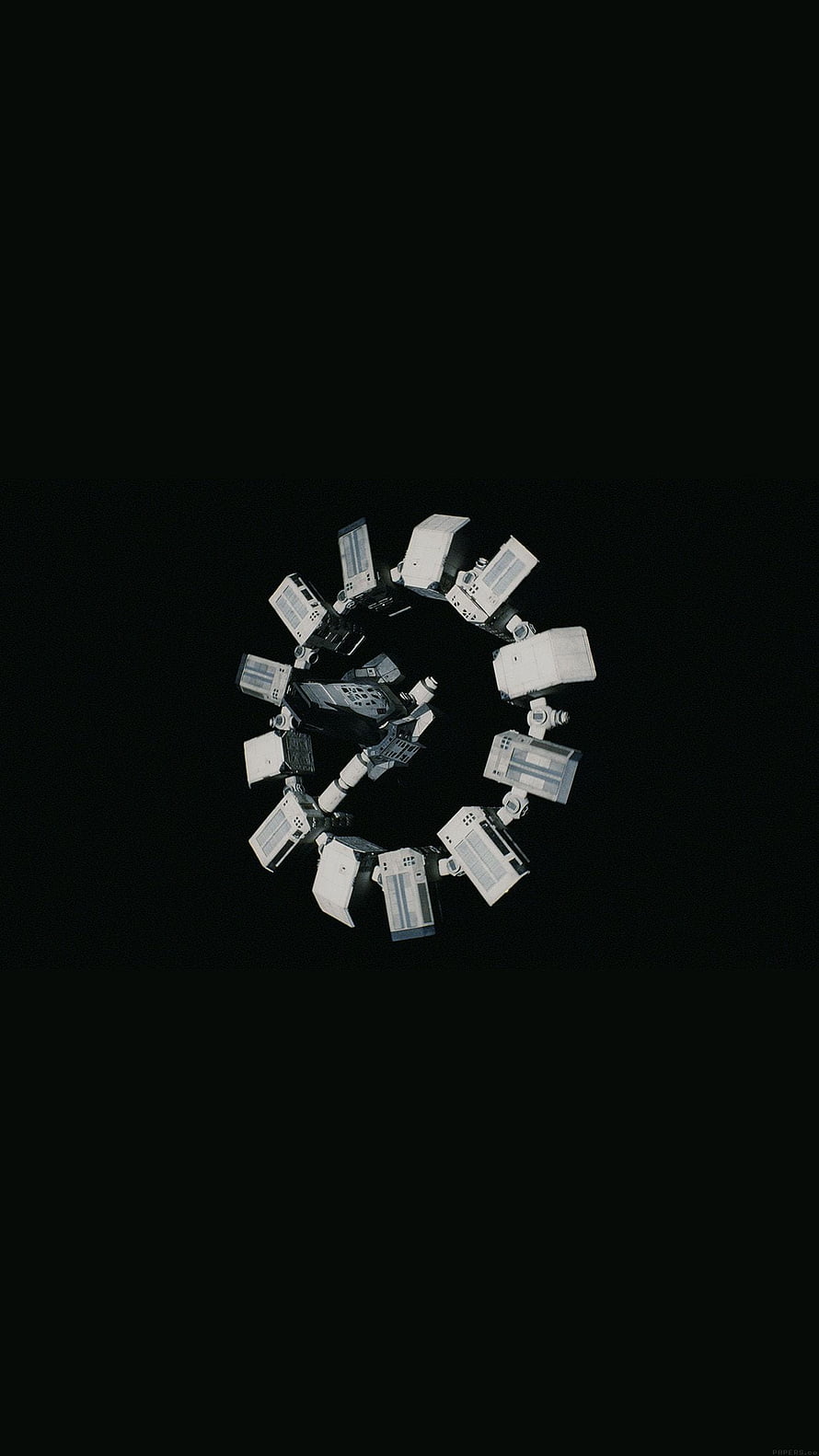 Interstellar Endurance Spaceship Minimalist Space Station Wallpaper HD phone wallpaper