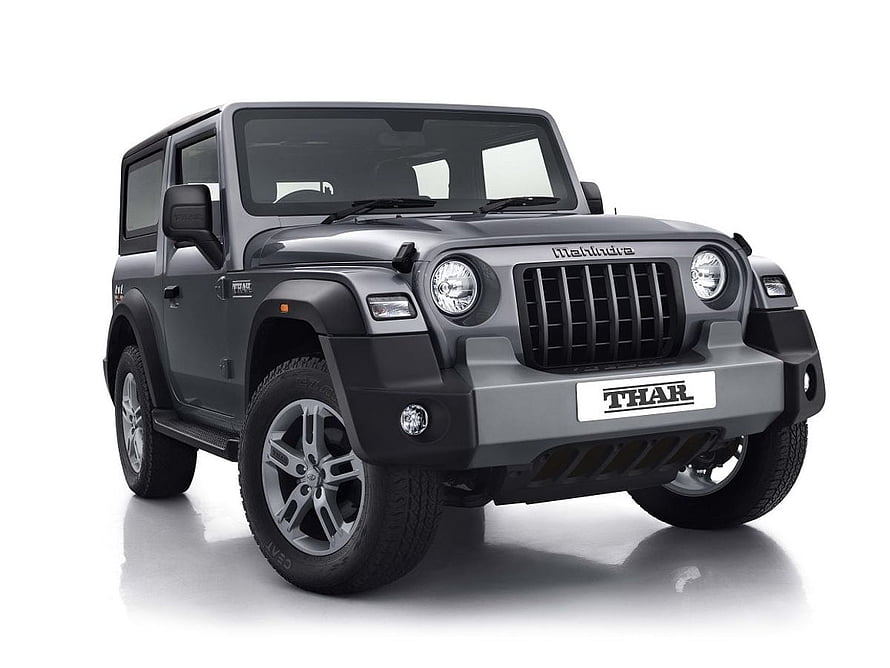 Mahindra Thar SUV Front Three-Quarter Studio Shot on White Background HD wallpaper