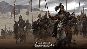 Mount & Blade II Bannerlord Cavalry Charge Artwork HD wallpaper