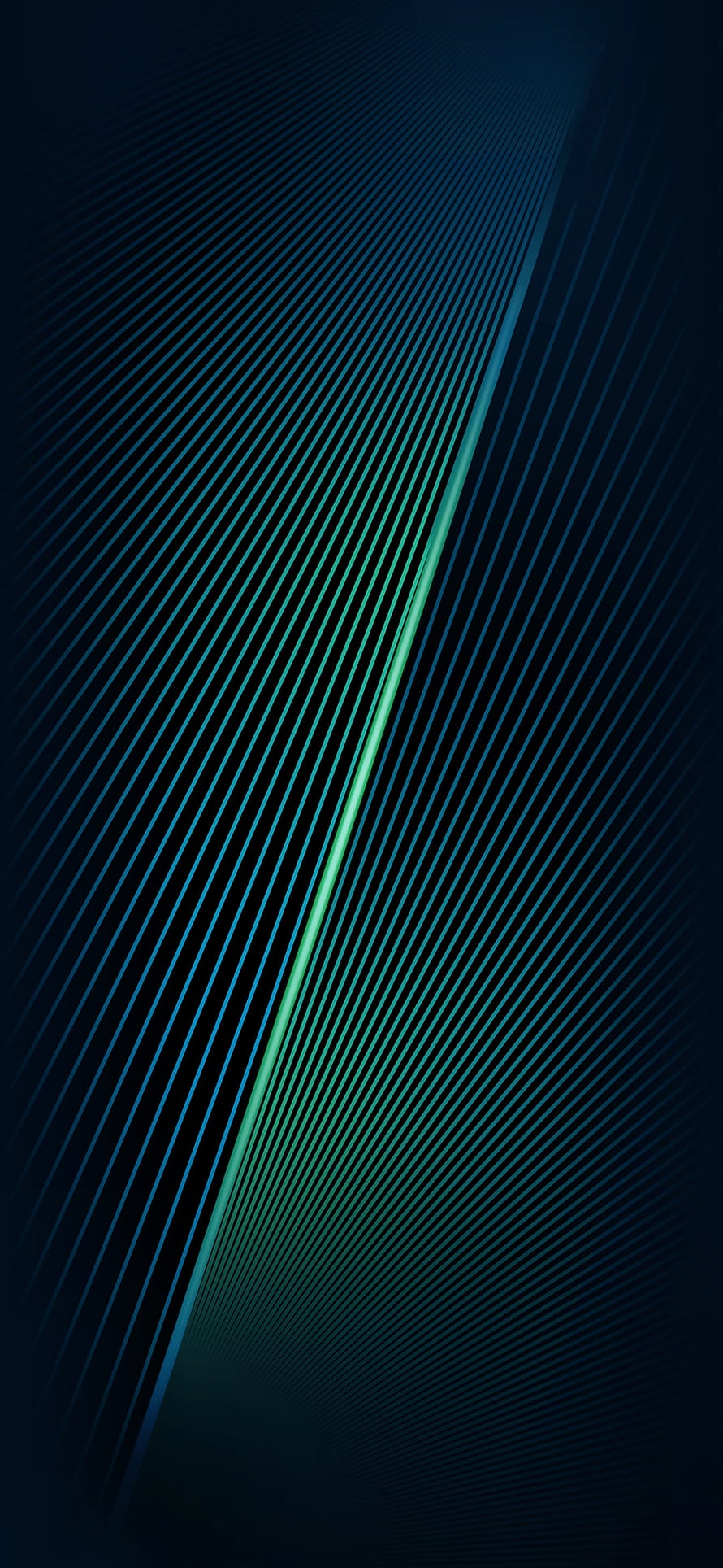 Dark Diagonal Line Art with Neon Green Accent and Blue Gradient HD phone wallpaper