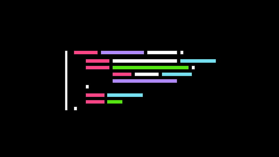 Morgan Codes Minimalist Pixel Art Abstract Geometric Design on Black Background HD wallpaper
