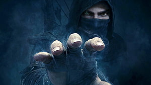 Sub Zero Reaching Hand in Dark Mist from Mortal Kombat Cinematic Artwork HD wallpaper