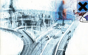 Ok Computer Album Artwork by Radiohead Abstract Cityscape Illustration HD wallpaper