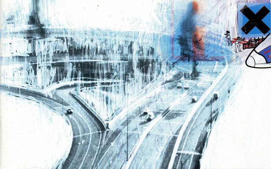 Ok Computer Album Artwork by Radiohead Abstract Cityscape Illustration HD wallpaper
