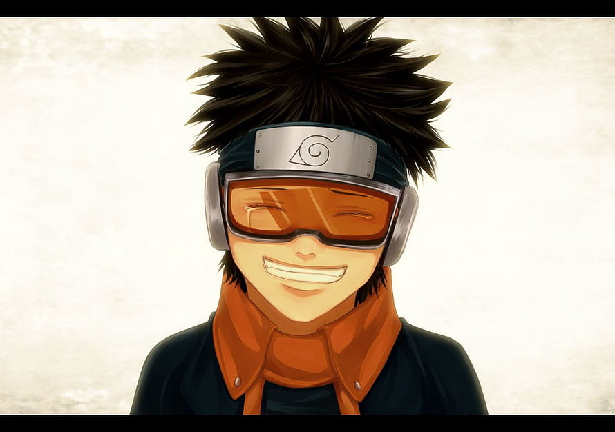 Obito Uchiha Portrait in Goggles and Headband from Naruto Anime HD wallpaper