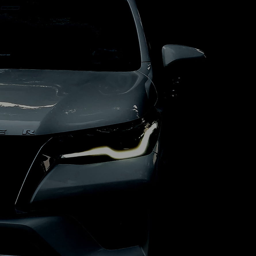 Toyota Fortuner 2022 Front Headlamp and DRL Close-Up in Dark Setting HD phone wallpaper