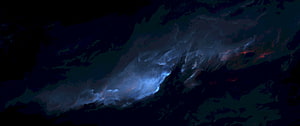 Dark Mode Cosmic Nebula with Blue and Red Hues for Minimalist Desktop Backgrounds HD wallpaper