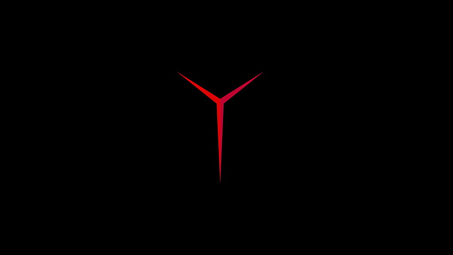 Lenovo ThinkPad Red Y Logo Minimalist Black Background HD wallpaper