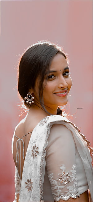 Srinidhi Shetty in Elegant White Embroidered Outfit with Traditional Jewelry HD phone wallpaper