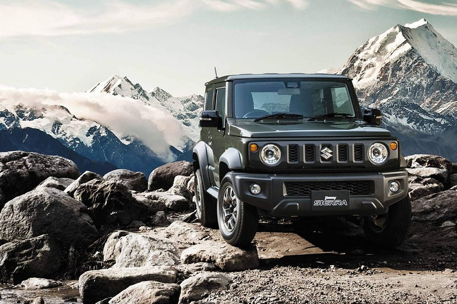 Suzuki Jimny Sierra Off-Road SUV on Rocky Mountain Terrain HD wallpaper