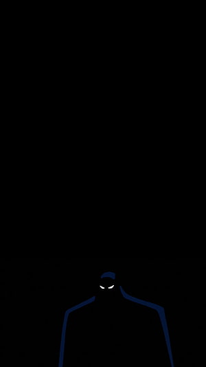 Minimalist Batman Silhouette with Glowing Eyes on Black Background, Amoled 34 Batman Superhero [] for your , Mobile & Tablet. Explore AMOLED . Black AMOLED , Amoled Superhero HD phone wallpaper