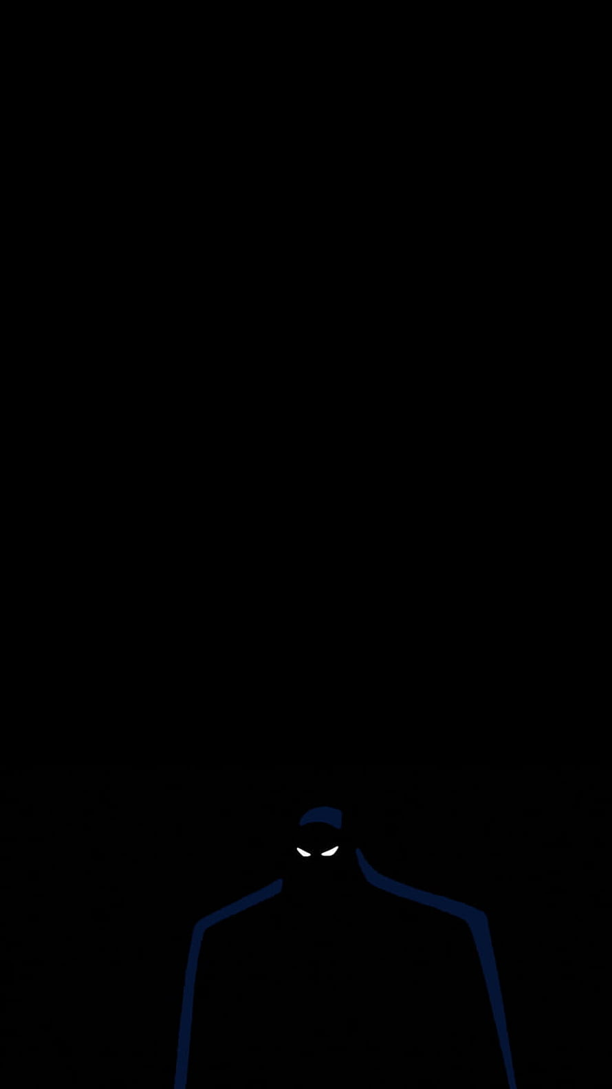 Minimalist Batman Silhouette with Glowing Eyes on Black Background, Amoled 34 Batman Superhero [] for your , Mobile & Tablet. Explore AMOLED . Black AMOLED , Amoled Superhero HD phone wallpaper