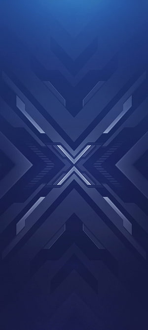 Black Shark X Gaming Phone Abstract Blue Geometric Wallpaper HD phone wallpaper