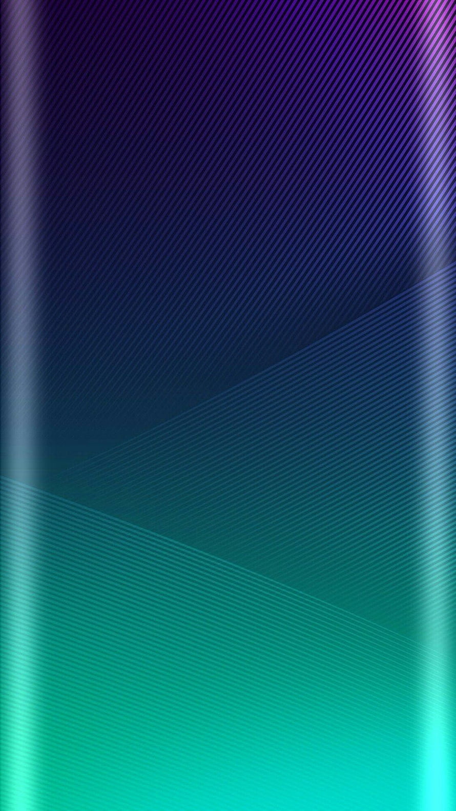 Abstract Geometric Gradient with Diagonal Lines and Metallic Sheen in Purple and Teal HD phone wallpaper