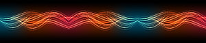 Vibrant Abstract Sound Wave Lines on Dark Background HD wallpaper