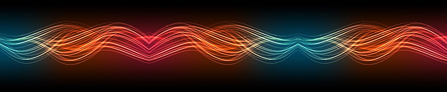 Vibrant Abstract Sound Wave Lines on Dark Background HD wallpaper