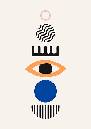 Henri Matisse Abstract Face Poster with Geometric Shapes and Bold Color Palette HD phone wallpaper