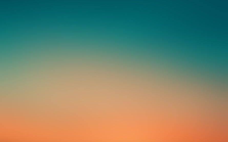 Minimalist Teal to Orange Gradient Sky Background HD wallpaper