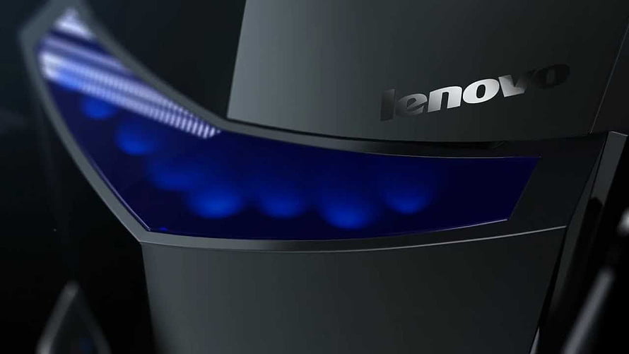 Lenovo IdeaPad Gaming Tower Close-Up With Blue LED Lighting HD wallpaper