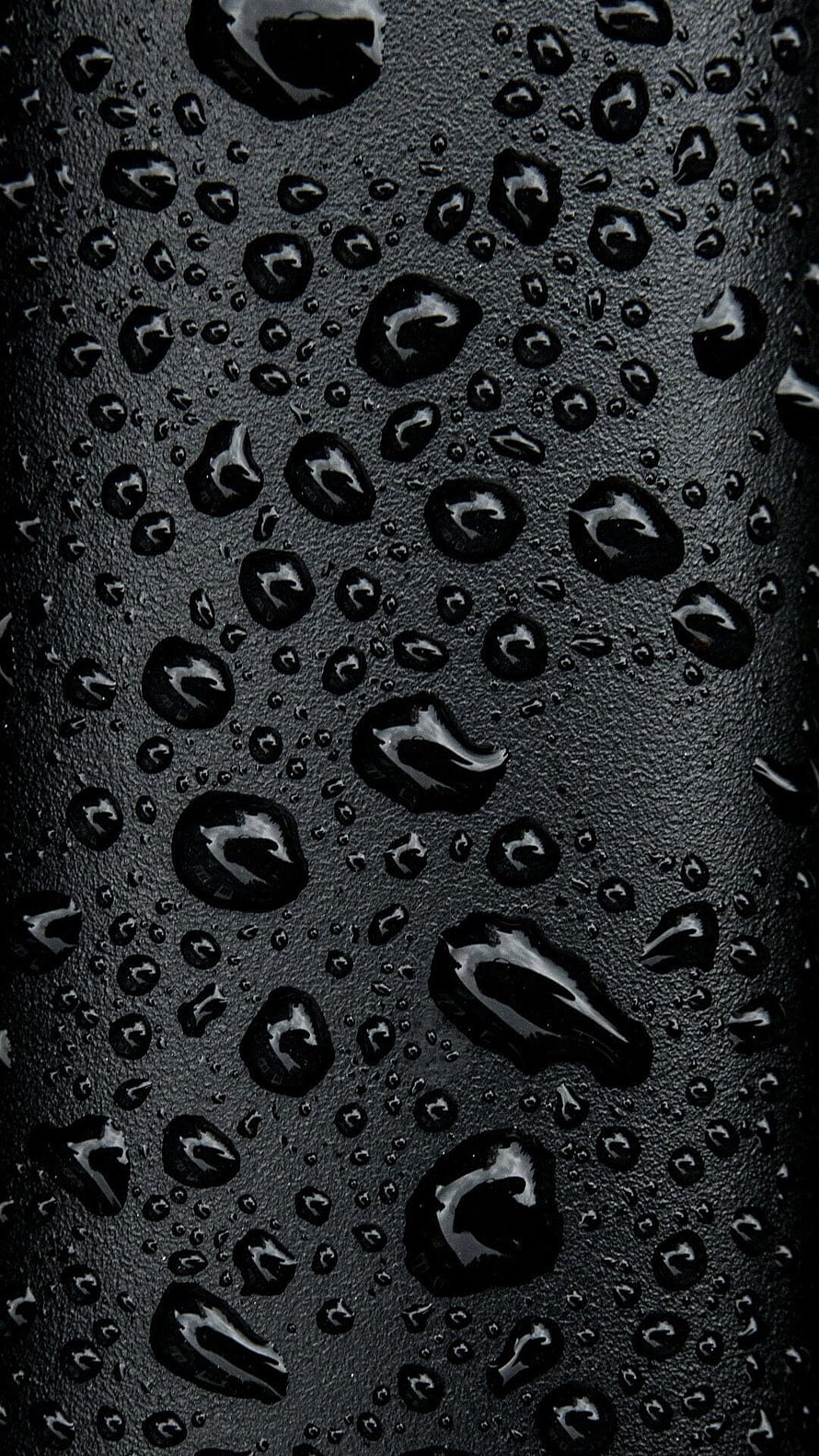 Macro Water Droplets on Dark Textured Surface HD phone wallpaper