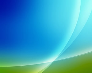 Blue and Green Abstract Gradient with Soft Curved Waves and Smooth Color Transitions HD wallpaper
