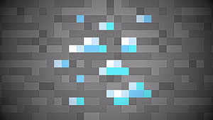 Minecraft Pixel Art Snowflake Design on Dark Gray Block Background HD wallpaper