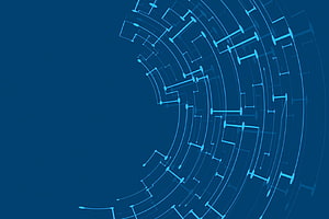 Abstract Blue Data Network Circuit Pattern for Technology Background HD wallpaper