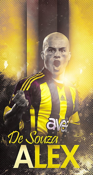 Alex De Souza Fenerbahce Soccer Player Wallpaper HD phone wallpaper