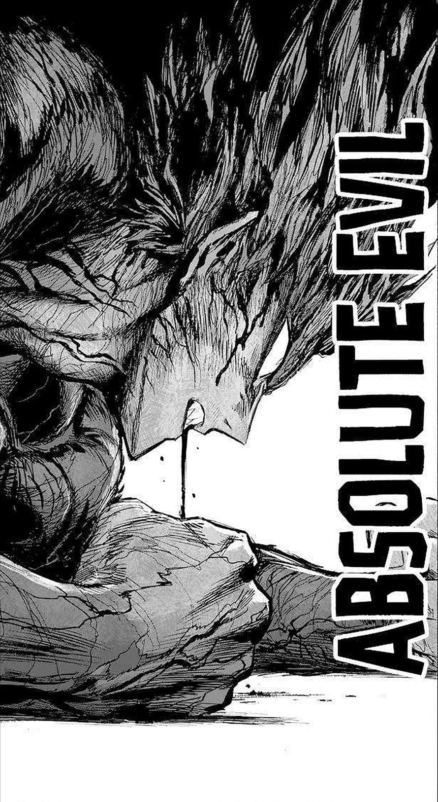 One Punch Man Absolute Evil Manga Panel Black and White Illustration HD phone wallpaper
