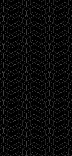 Minimalist Black Isometric Cube Grid Pattern for Dark Aesthetic Desktop Backgrounds HD phone wallpaper
