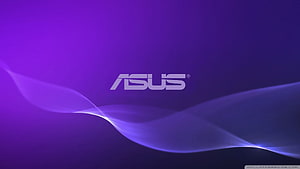 Asus Purple Abstract Wave Logo Wallpaper HD wallpaper